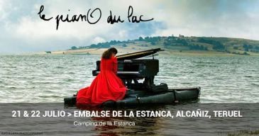 El concierto ‘Le Piano du Lac’ ambienta con música de piano La Estanca de Alcañiz