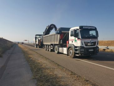 Transportes realiza obras de rehabilitación urgentes en la A-23 por 3,2 millones de euros