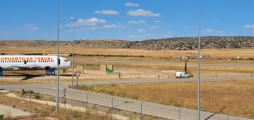 Sale a licitación la redacción del proyecto y obras de la nueva nave de logística del Aeropuerto de Teruel