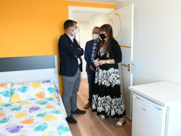 El piso de Aspanoa que usan familias turolenses con niños con cáncer, remozado