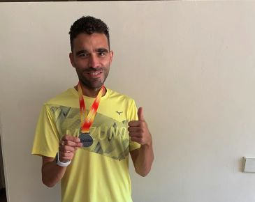 El turolense Lázaro Vicente, plata en 3.000 obstáculos en el Campeonato de España Máster