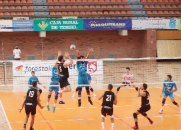 El CV Teruel jugará frente al Barça en Los Planos este sábado y a puerta cerrada