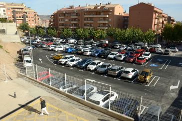 Alta ocupación y rotación del parquin recién estrenado en la calle Andrés Vives de Alcañiz