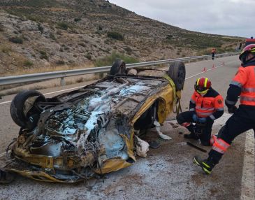 Tres personas heridas en un accidente de tráfico entre Calanda y Andorra