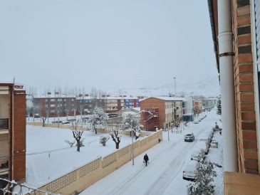 La borrasca deja grandes espesores de nieve en los pueblos y miedo a las heladas