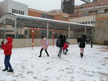 Aragón recupera este miércoles la actividad lectiva tras el temporal