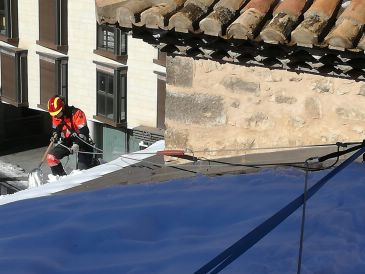 Los bomberos de la DPT realizan un centenar de actuaciones relacionadas con la borrasca Filomena