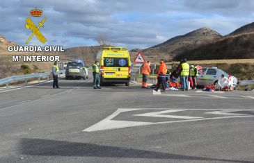 Investigan a un hombre por alcoholemia tras un accidente en Ejulve en el que resultó herido de gravedad