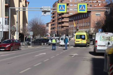 Una mujer está herida grave tras ser atropellada en un paso de peatones en la Avenida Sagunto de Teruel