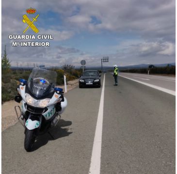 La Guardia Civil investiga a un conductor por superar en más de 80 Km/h el límite de velocidad establecido