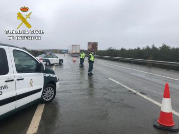 La Guardia Civil detecta en la autovía a un taxista que conducía a 185 por hora y que dio positivo en drogas