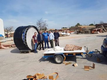 Un gran bombo presidirá en La Puebla de Híjar el primer Jueves Santo en el que la pandemia permita romper la hora