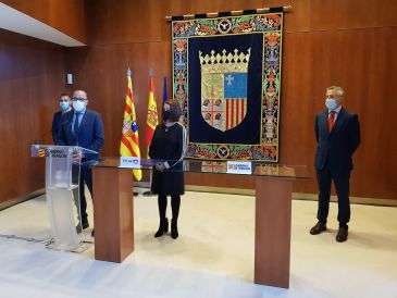 El Gobierno de Aragón y el Ayuntamiento de Teruel firman el convenio para impulsar equipamientos deportivos en la ciudad