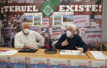 Teruel Existe convoca una caravana contra los megaparques de renovables el día 25 en la capital