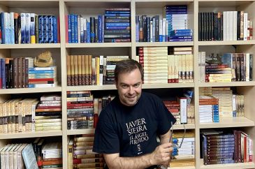 El escritor Javier Sierra, Premio Búho 2021 que otorga la Asociación Aragonesa de Amigos del Libro en la categoría de Mejor Edición