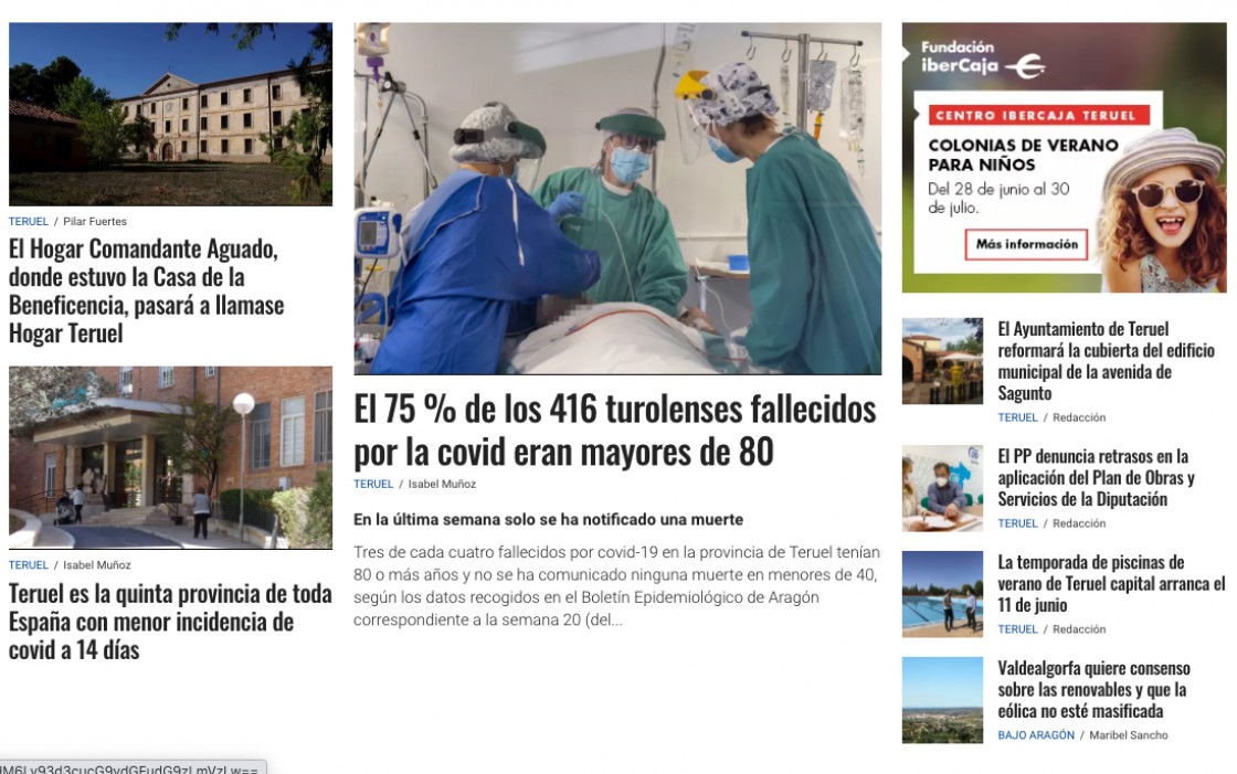 DIARIO DE TERUEL renueva su imagen digital con una web moderna y ligera