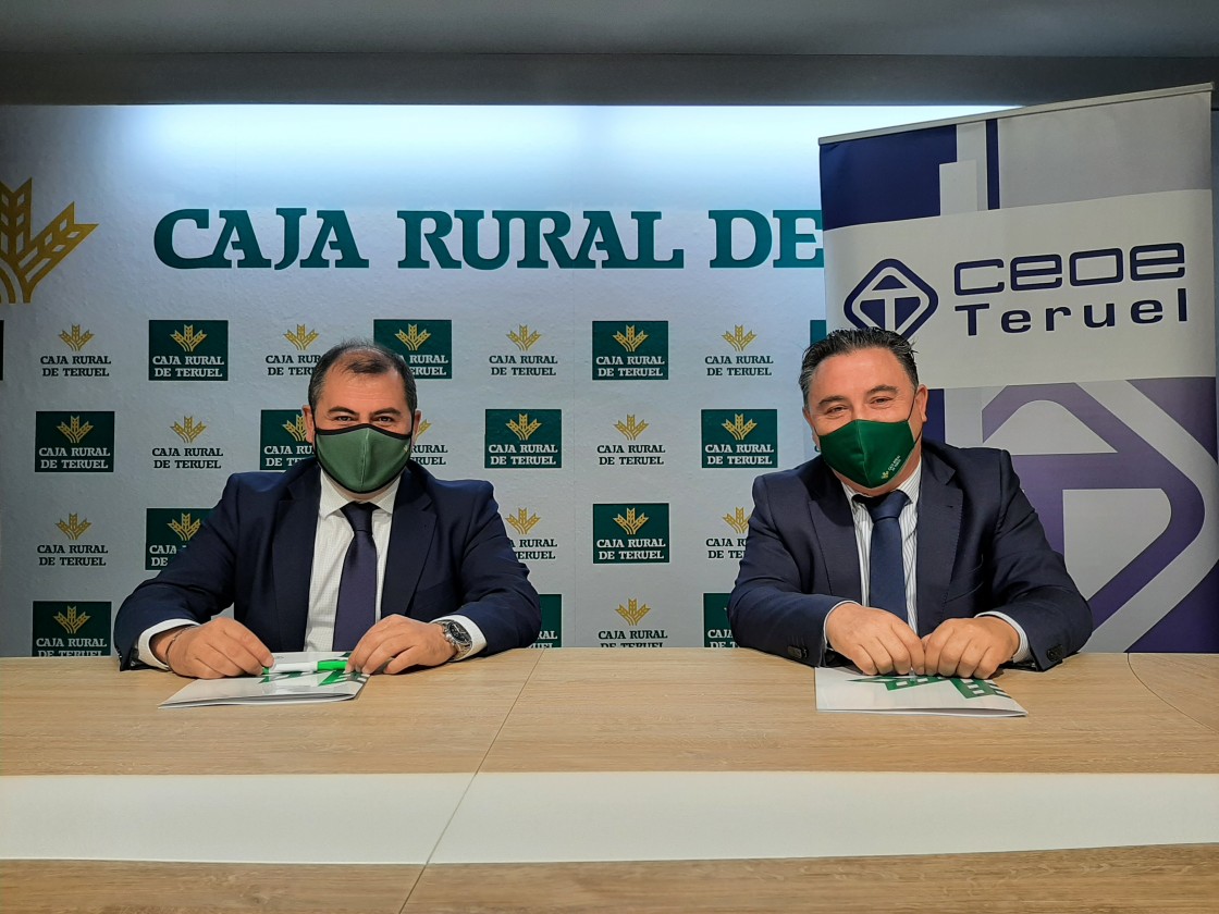 Caja Rural de Teruel y CEOE Teruel renuevan su convenio de colaboración en apoyo de las empresas de la provincia