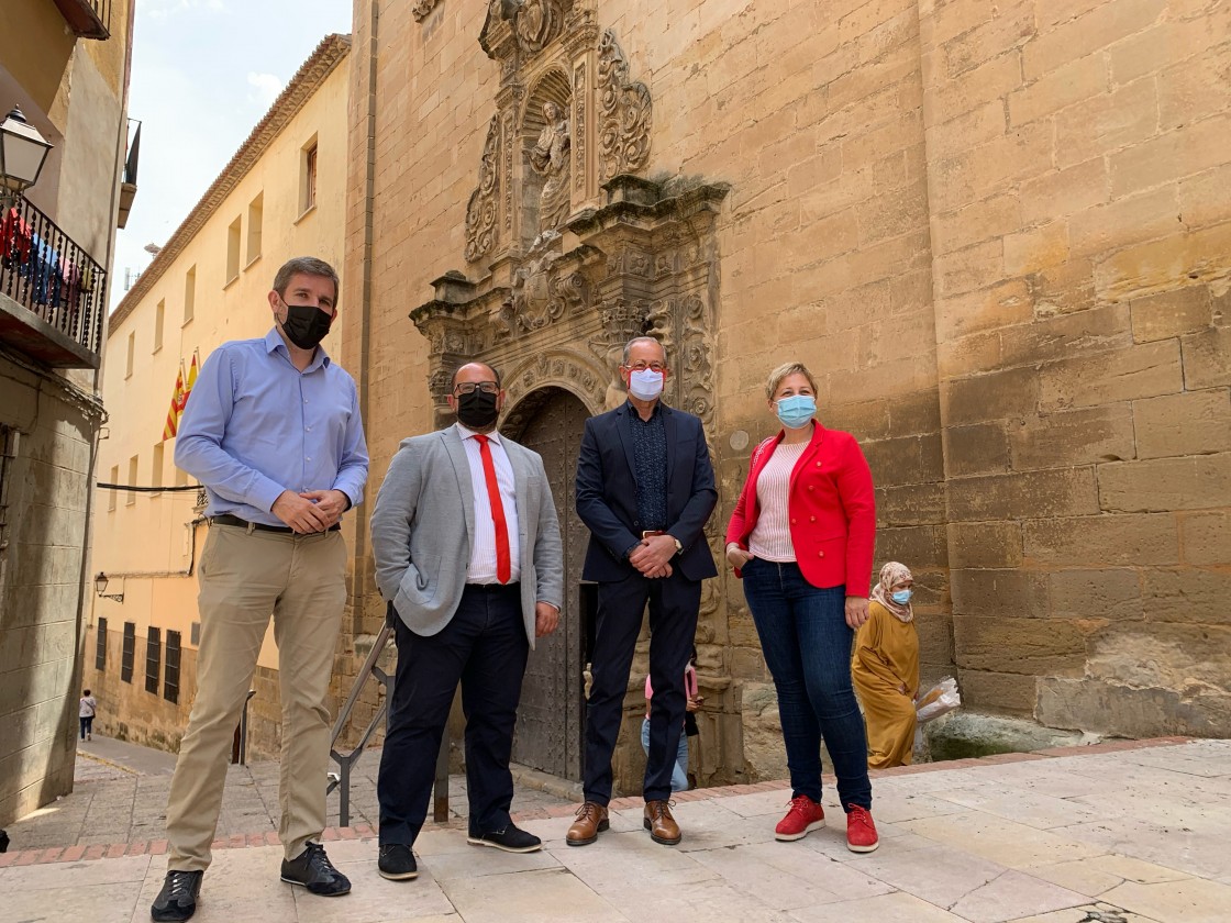 La Diputación de Teruel se compromete con la recuperación de la Iglesia del Carmen de Alcañiz