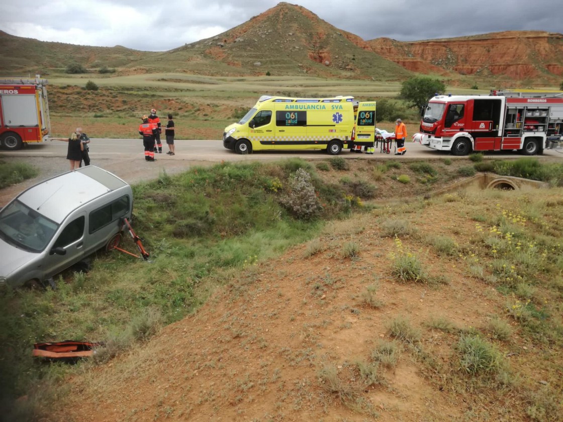 Un herido en un accidente de tráfico en Villaspesa