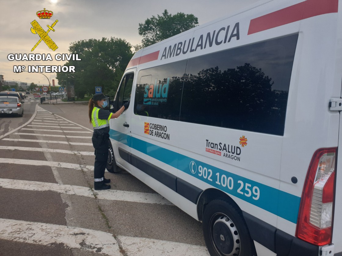 Interceptado en Teruel un conductor de ambulancia que circulaba bebido