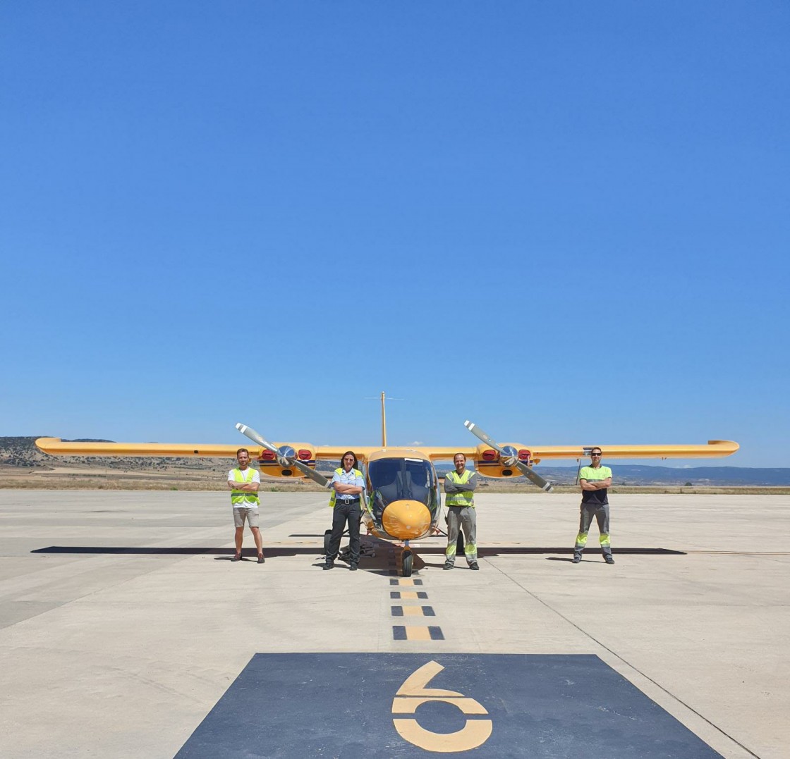 El Aeropuerto de Teruel, socio en un proyecto de reciclaje de piezas