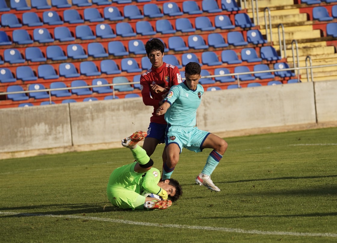 El CD Teruel y el Atlético Levante empatan a cero en Pinilla con aceptable juego de los locales