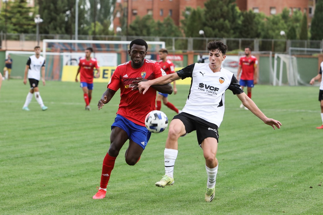 El CD Teruel suma su tercer empate de pretemporada contra un rival de categoría superior, el Valencia Mestalla