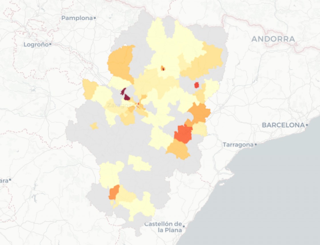 La provincia de Teruel notifica 18 casos de covid, 24 menos que hace una semana