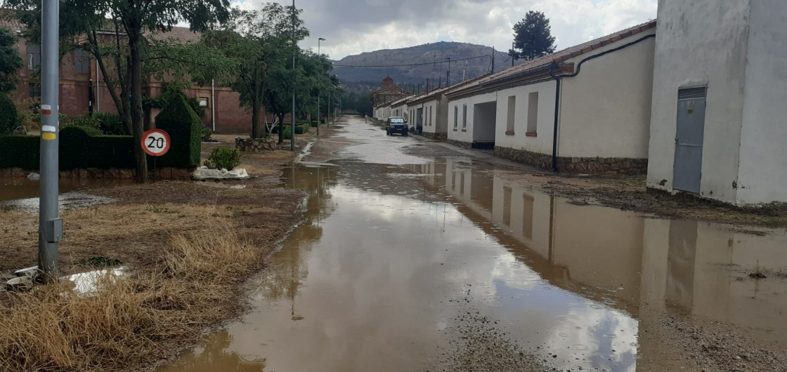 Las tormentas y el granizo afectan a puntos del Jiloca y de las Cuencas Mineras