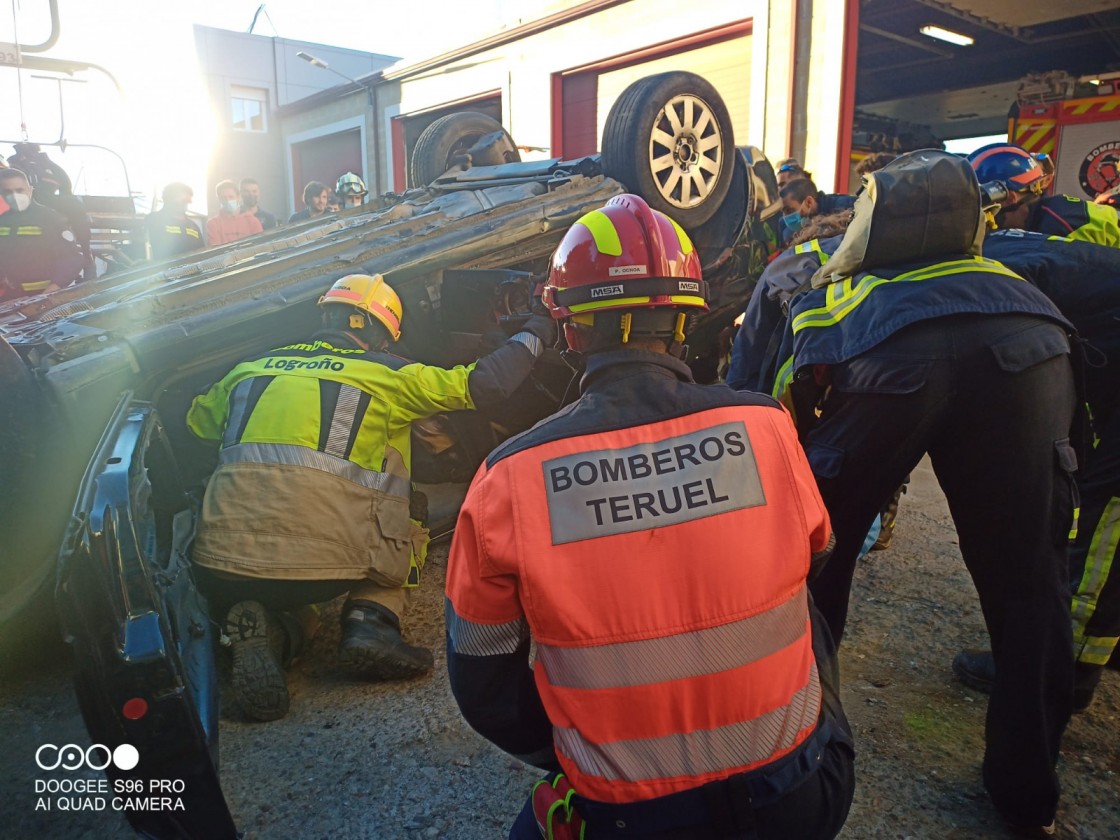 Bomberos de la Diputación de Teruel participan en unas Jornadas Nacionales de formación en Béjar