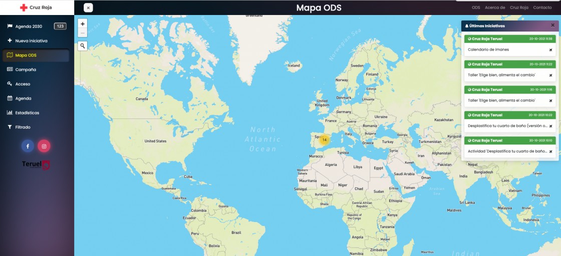 Cruz Roja en Teruel crea una web sobre las iniciativas ciudadanas para el desarrollo de los ODS