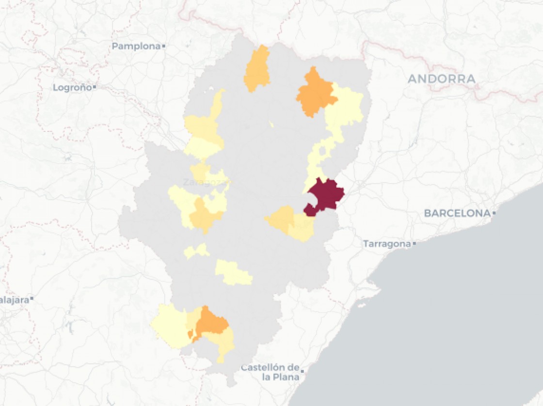 La provincia de Teruel comunica doce casos de covid, el doble que hace una semana