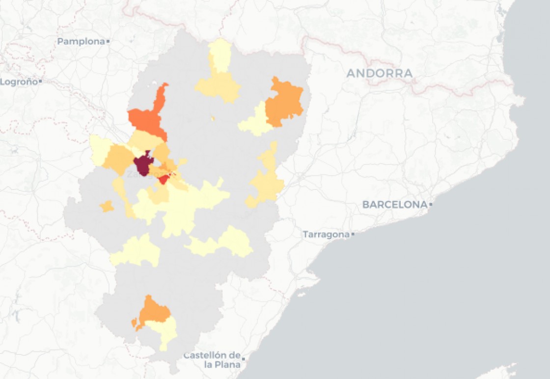 La provincia de Teruel notifica ocho casos de covid, cinco de ellos en la capital