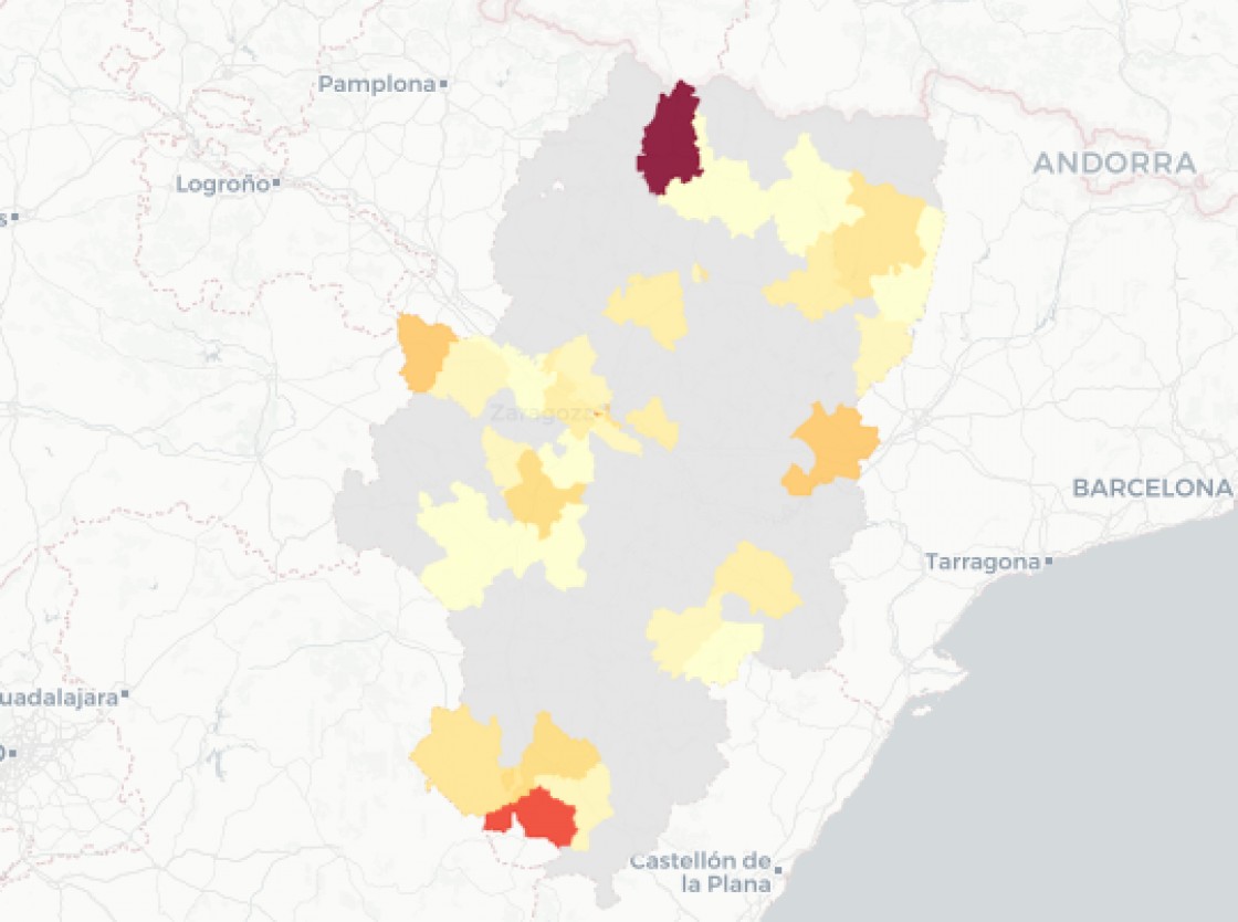 La provincia de Teruel comunica 28 contagios, 19 más que la semana anterior