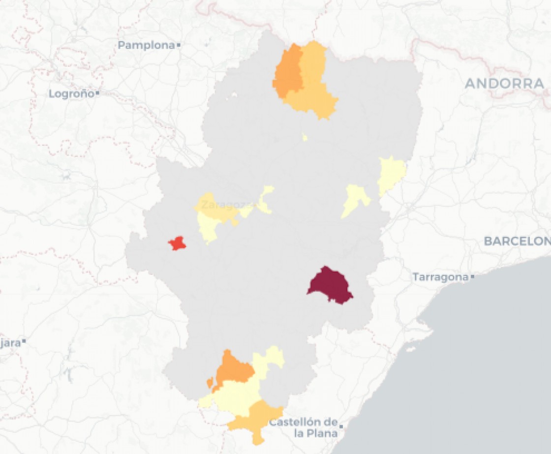 Alcañiz es la zona de salud con más contagios de todo Aragón al sumar 8; la provincia registra 18 positivos