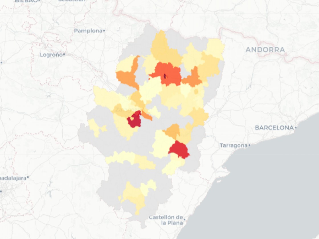 Teruel notifica 39 casos de covid y 21 se localizan en Alcañiz