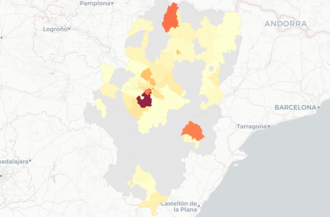 La provincia de Teruel notifica otros 26 contagios de covid, 17 en Alcañiz