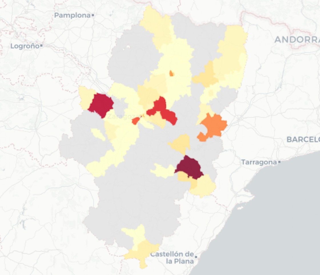 Alcañiz vuelve a ser la zona de salud con más positivos en Aragón: suma 18 de los 29 notificados en Teruel