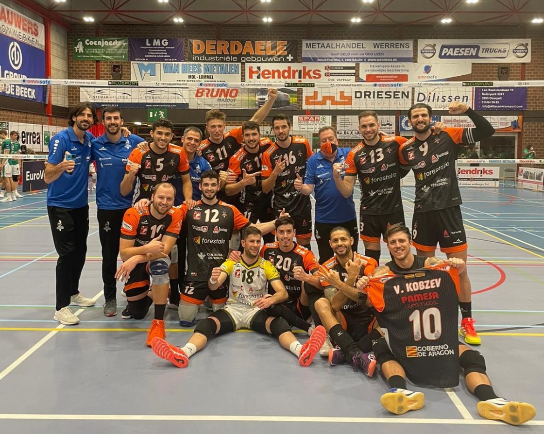 El CV Teruel vence al Tectum en Bélgica y se asegura el pase a octavos en la Challenge Cup