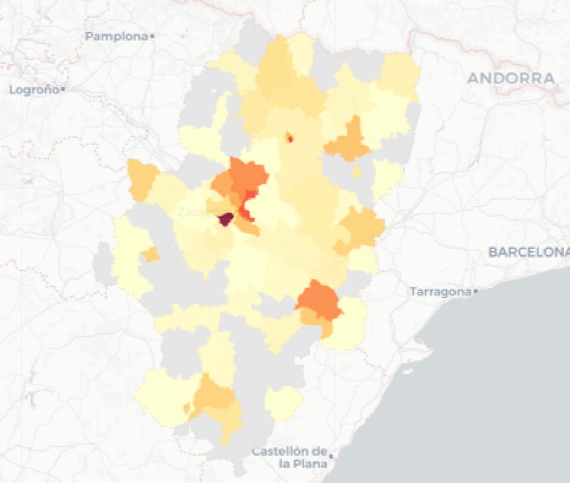 Teruel notifica 64 casos, los mismos que hace una semana, y destacan Alcañiz (18) y la capital (17)