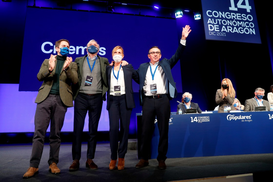 Jorge Azcón llega a la presidencia del PP aragonés con varios turolenses entre su equipo de confianza