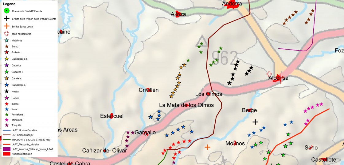 Paisajes de Teruel presenta alegaciones a los cuatro parques eólicos de Forestalia en el entorno de Alcorisa