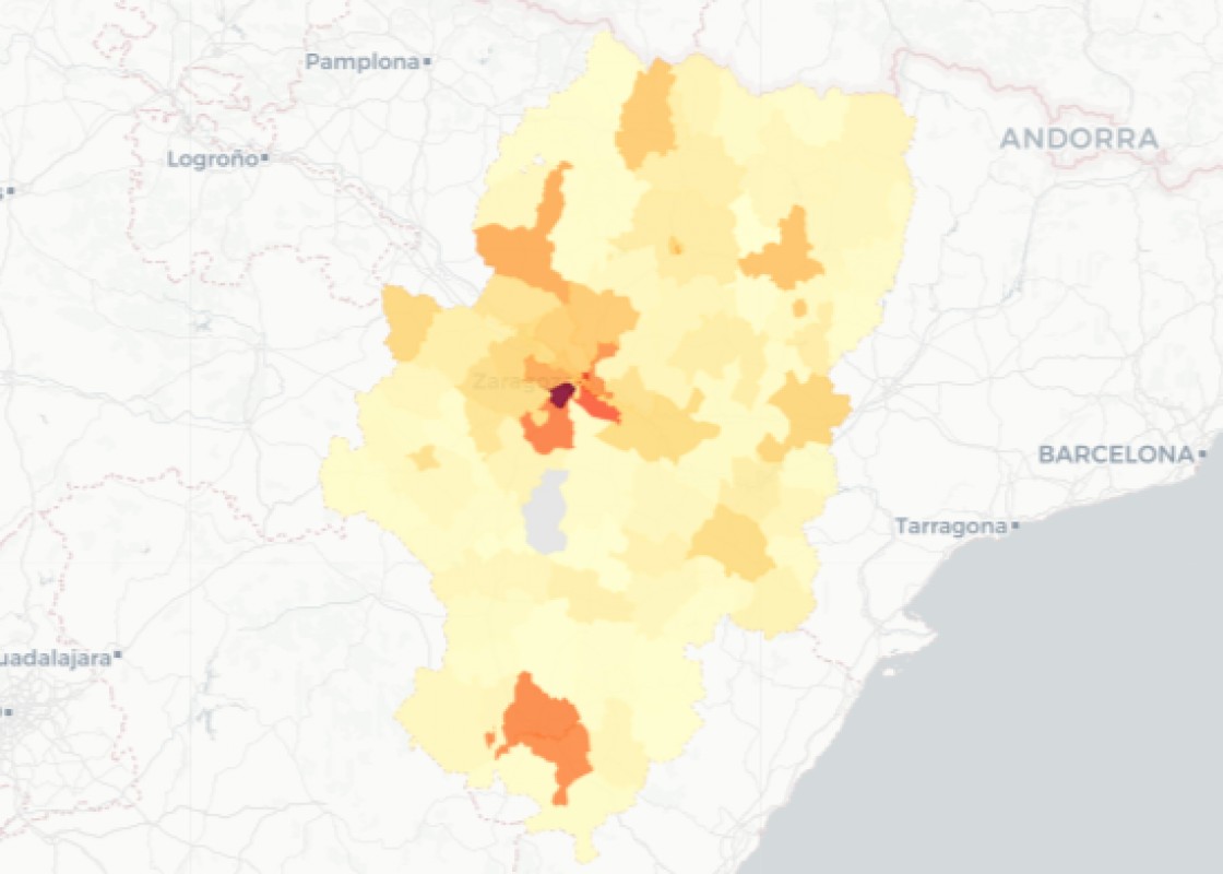 Teruel notifica 827 casos, más del doble que hace una semana, y 368 de ellos se localizan en la capital