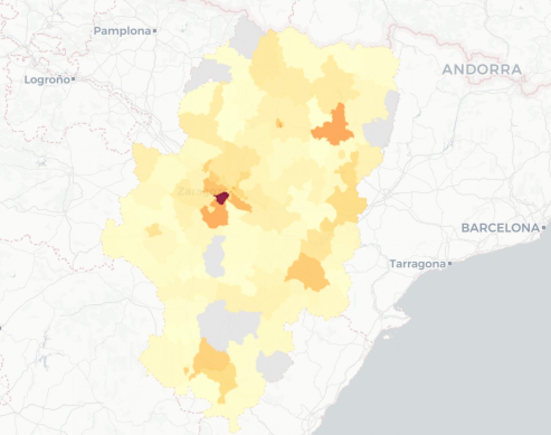 Teruel comunica 318 contagios, 97 menos que la semana anterior y la capital lidera los positivos con 105