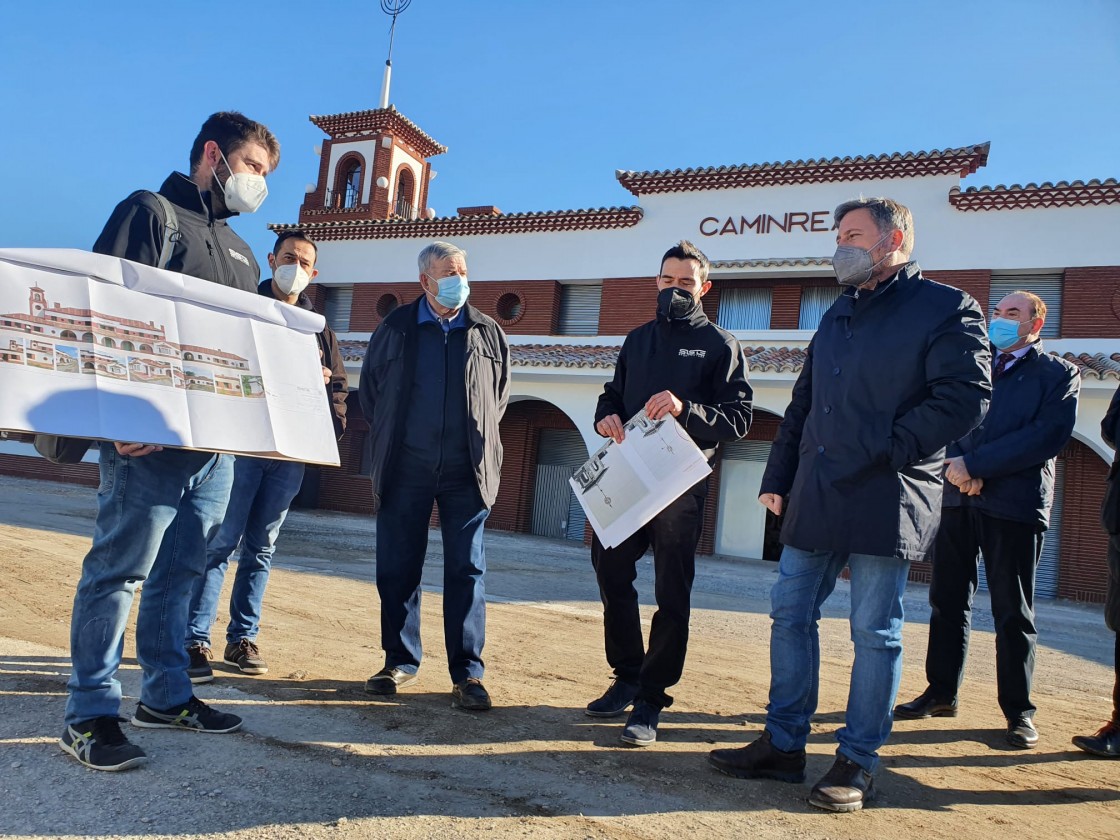 Finalizada la fase de consolidación y servicios generales de la estación de Caminreal