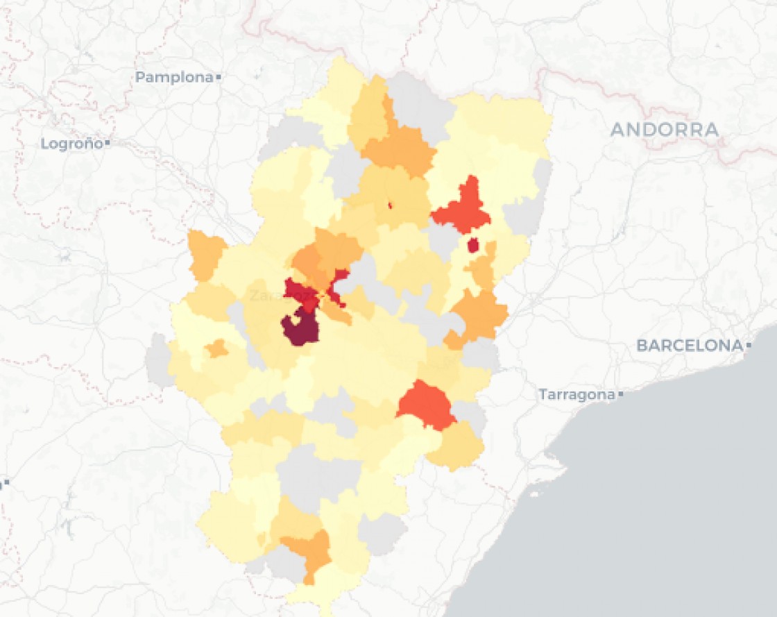 La provincia de Teruel comunica 96 casos, 90 menos que hace una semana, y vuelve a bajar de los cien por segundo día consecutivo