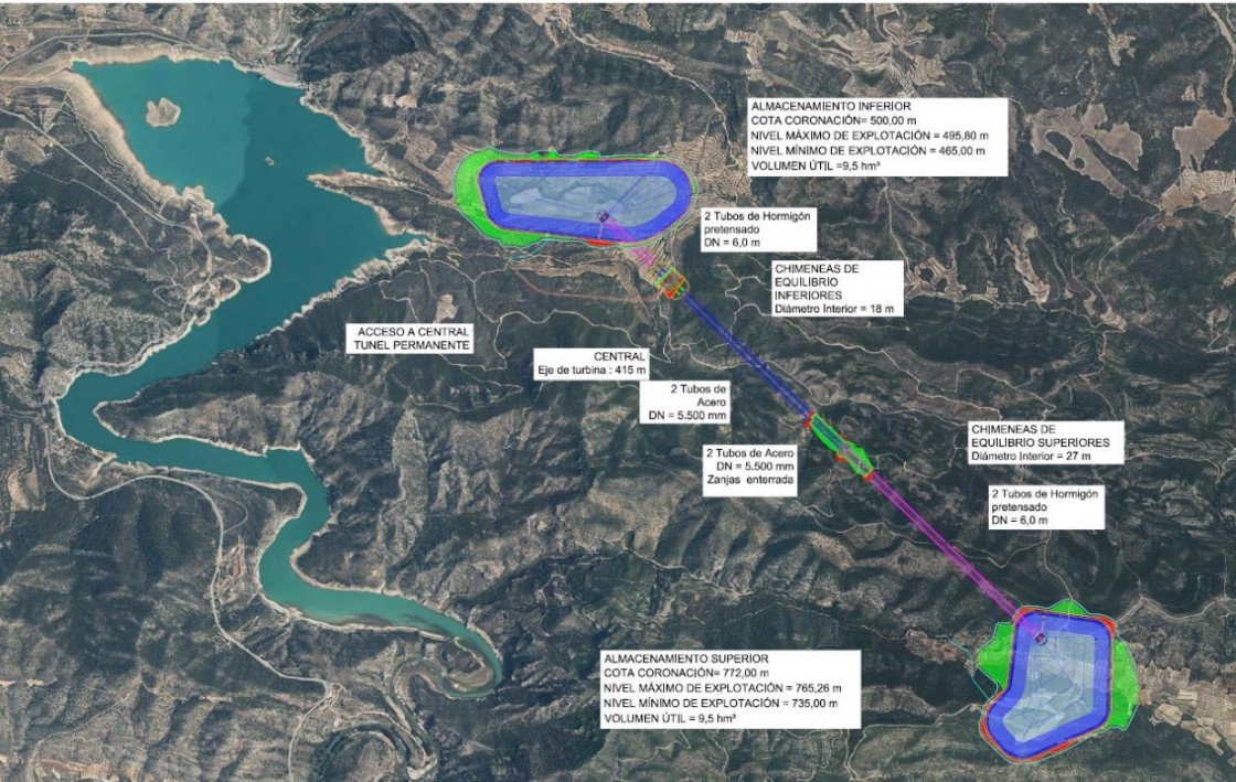 La Comunidad de Regantes del Guadalope, reacia al proyecto de una central reversible