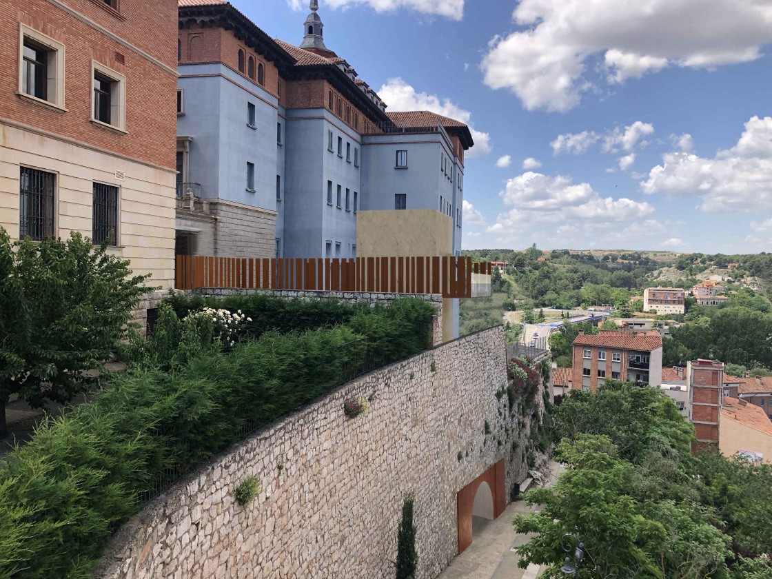 Un mirador de acero corten y alabastro coronará el ascensor del barrio del Carmen