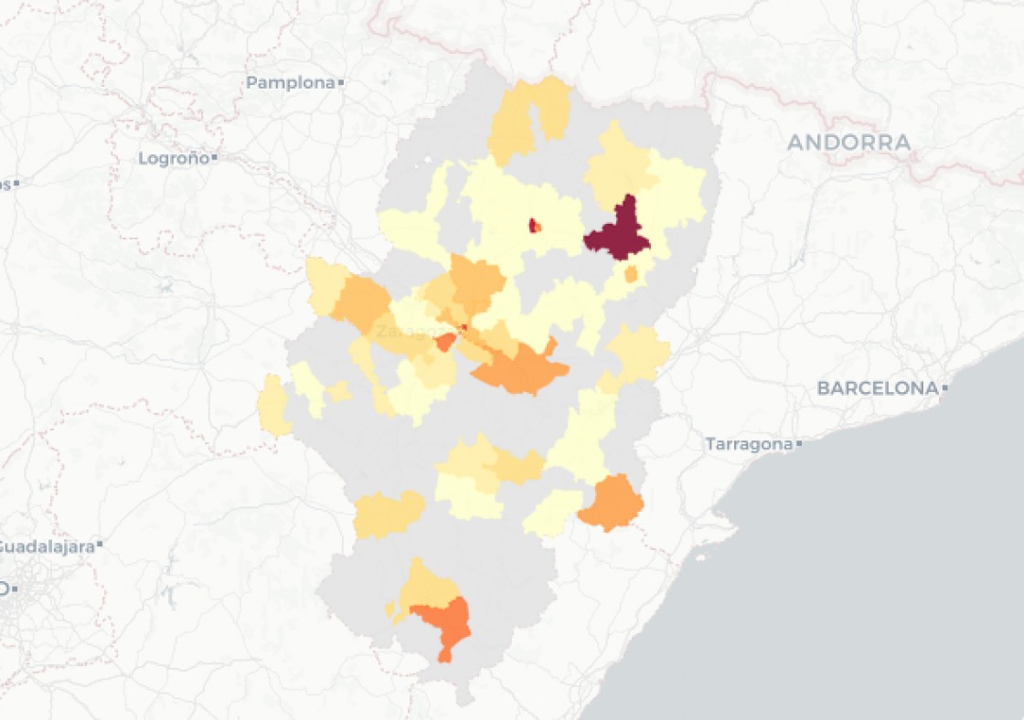 La provincia de Teruel solamente notifica 25 casos de covid en las últimas 24 horas, 14 menos que hace una semana