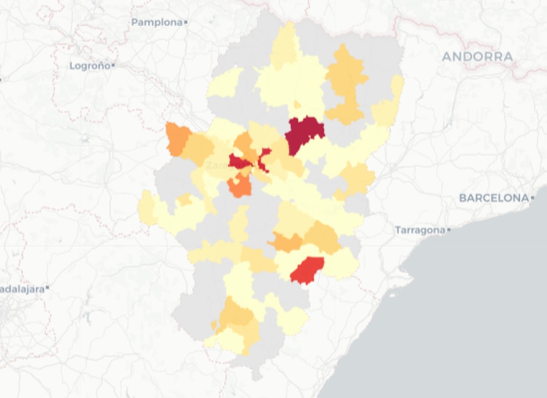 La provincia de Teruel notifica 39 casos de covid, 15 más que hace una semana